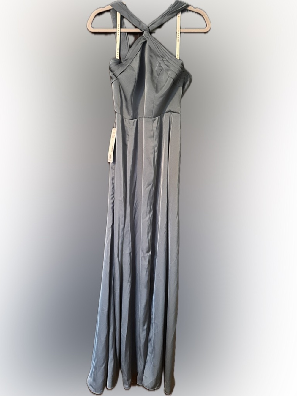 Rue Halter Dress in Bermuda - Picture 2 of 3